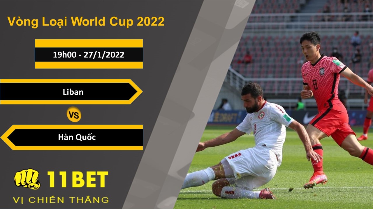 11BET Soi kèo Liban vs Hàn Quốc, 19h00, 27/1/2022