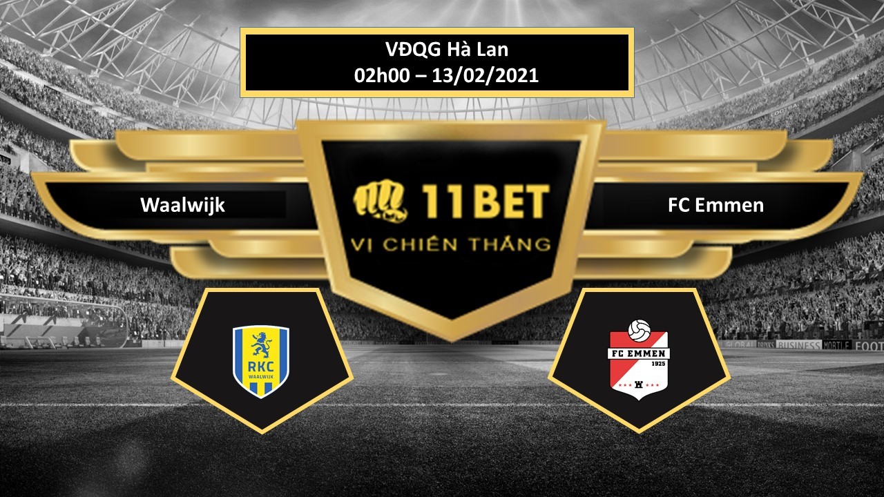 11BET Tip bóng đá Waalwijk vs FC Emmen , hôm nay 13/02/2021