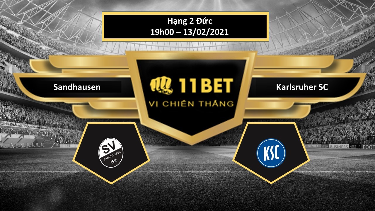 11BET Tip bóng đá Sandhausen vs Karlsruher SC ,  hôm nay 13/02/2021