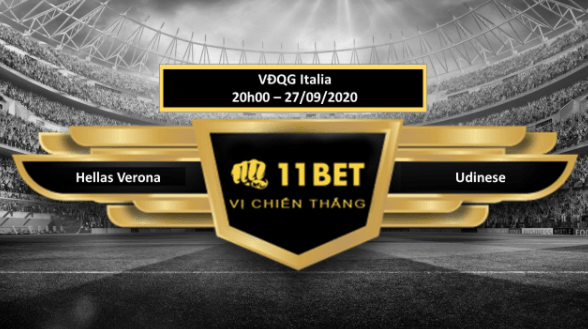 11BET Tip bóng đá Hellas Verona vs Udinese , hôm nay 27/09/2020