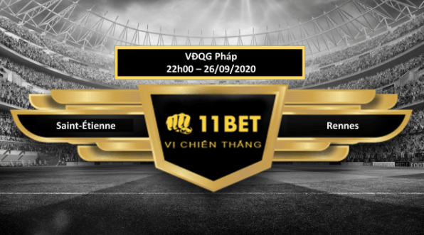 11BET Tip bóng đá Saint-Étienne vs Rennes , hôm nay 26/09/2020